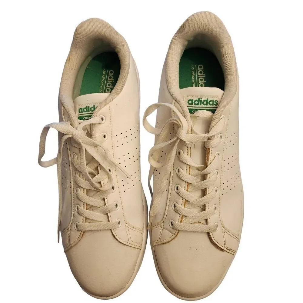 adidas Cloudfoam Advantage Clean Footwear White Size 9.5